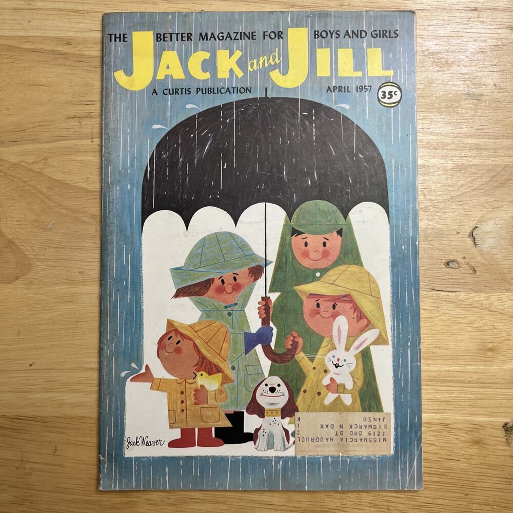 Jack And Jill Childrens Magazine Vintage April 1957